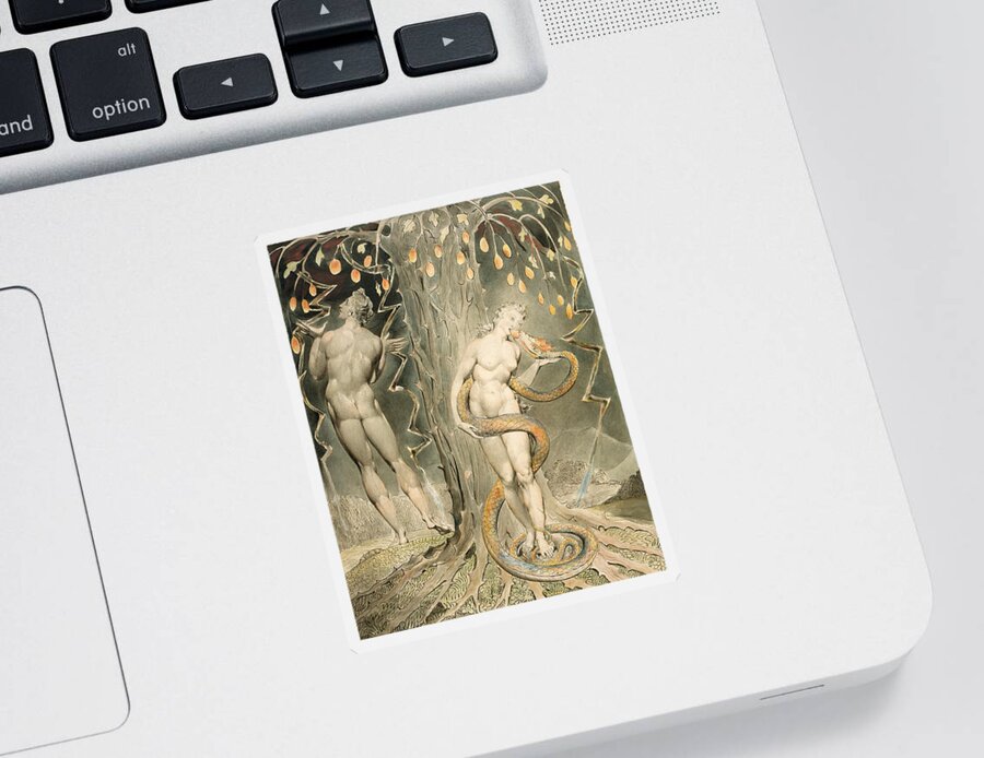 William Blake The Temptation And Fall Of Eve Canvas Art Print Poster